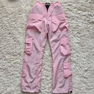 Varenne V Cut Rose Pink Cargo Pants